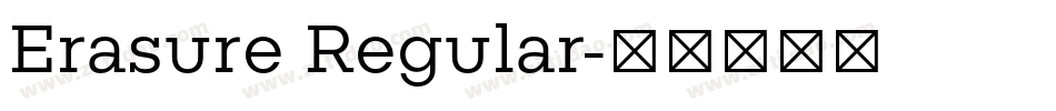 Erasure Regular字体转换